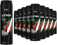 12 Pack of 200ml Lynx Africa Men's Fragrance, Aluminium Free Masculine Body And