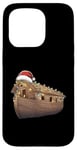 Coque pour iPhone 15 Pro Chapeau de Noël Arche de Noé