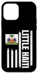 Coque pour iPhone 12 mini Little Haiti America Drapeau américain haïtien patrimoine haïtien