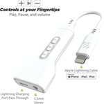 Scosche Lightning Adaptor MFI Certified Headphone Adapter & Charge Port iPhone