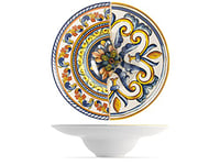 H&H 6620424 Assiette à pâtes Positan Stoneware, 24 cm