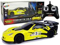 Lean Toys Corvette C6.R RC Car, keltainen