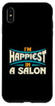 Coque pour iPhone XS Max Citation « I'm Happiest In A Salon Hair Love »