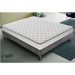 Ilovesleep - Matelas 120x190 à mémoire de forme - Epaisseur 20 cm - Orthopédique - Rigidité H3 9 Zones de Comfort