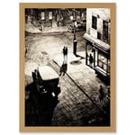 Illustration Relics Speakeasy Corner Lewis Martin Greenwich Village New York City Dark Light Noir Artwork Framed Wall Art Print A4