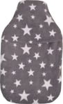 Stars Grey 2 Litre Hot Water Bottle and Cover