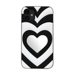 Trolsk Heart Mirror Deksel (iPhone 11) - Svart