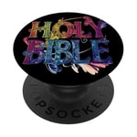 Colorful Holy Bible Costume PopSockets Adhesive PopGrip