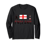 England Fans Cricket Lover Team English Fans ODI Cricket Long Sleeve T-Shirt