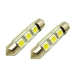 LED-spolelampe, sokkel C5W, 3-LED, 39 mm (2-pk)