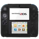 Housse étui protection silicone pour Nintendo 2 DS 2DS - Anti choc / rayures - Noir - Straße Game ®