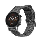 Strap Compatible with Ticwatch E3 GTH 20mm - Black 