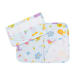 Filet - Set Petit Déjeuner Maternelle en Coton avec Inserts en Toile Aida à Broder, Composé de Napperon Américain, Serviette et Enveloppe Porte Serviette, Made in Italy, Fantaisie Lettre&Animaux Ciel