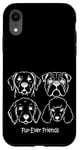 iPhone XR Dog Face Breeds Fur-Ever Friends Cute Puppy Pet Lover Case