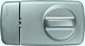 ABUS Serrure de porte supplémentaire 7010, avec bouton rotatif, argent, 53269 en métal