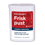 Nycodent Frisk Pust Sugetablett, Cherry Menthol, 50 stk.