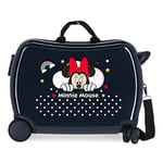 Disney Minnie Rainbow Valise pour enfant Bleu 50 x 38 x 20 cm rigide ABS Fermeture à combinaison latérale 34 L 2,98 kg 4 bagages à main