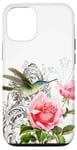 Coque pour iPhone 12/12 Pro Protective Phone Case for Cute Girls Women Humming Bird