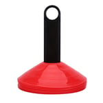 (Red)10 Pcs Practical Mini Field Cone Discs Marker Soccer Football Sports RE