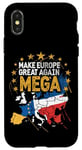 Coque pour iPhone X/XS Pro EU - Mega - Make Europe Great Again - Vintage EU