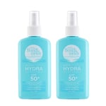 Bondi Sands Broad Spectrum UVA & UVB Protection Hydra UV Protect SPF50+ 40ml x2