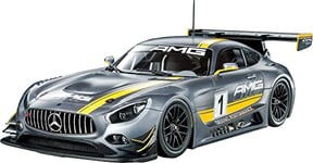 TAMIYA 300024345 Mercedes-Benz 24 AMG GT3#1-Toy Plastic Model Kit- racing car- Sports Fit Kit-Unpainted-24345, Multicoloured, Mittel