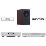 Rotel Audio Pack 1 - CD Player - Silver - Walnut Pearl