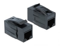 DELOCK – Keystone Module RJ45 jack > Cat.6A UTP black (86298)