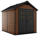 Keter Newton Apex Outdoor Garden Storage Shed - 7.5 x 9.5ft