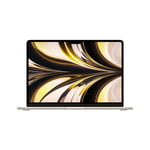 MacBook Air M2 (2022) 13.6', 3.5 GHz 256 Go 8 Go  Apple GPU 8, Lumière stellaire - QWERTY - Anglais, Italien - Neuf