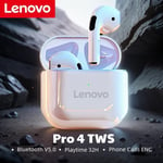 Lenovo Air Pro4 Wireless Earbuds Dual In-Ear Headphones Long Standby with Mic