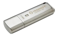 Kingston IronKey Locker+ 50 USB Flash Drive XTS-AES Encrypted for Data Protection with Automatic USBtoCloud Back Up-IKLP50/128GB