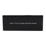 External NVME M.2 To Type C3.1 Mobile Hard Disk Box HDD Enclosure Black QCS