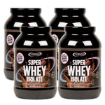 4 x Super Whey Isolate Heraproteiini-isolaatti 1300 g BIG BUY