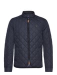 Morris Teddy Quilted Jacket Marinblå