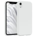 Silicone Cover For Apple iPhone XR Phone Smartphone Back Cover Protection White