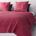 Soleil d'ocre Bedspread, Sofa Throw, Polycotton, Pink, 220 x 240 cm