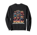 Yokai Spirits Specters Japanese Mythology Monsters Halloween Sweatshirt