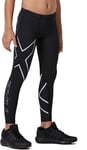 2XU Youth Boy's Compression Tights, Black/Black Reflective, Medium UK CA2549b