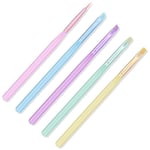 5Pcs/set Drawing Flower Line Grid Nail Drawing Pen French Nail Brush  Lady