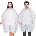 Yixker Poncho Pluie Imperméable,Cape de Pluie Femme/Homme Festival,EVA Réutilisable,Manteau de pluie réutilisable pour festival,randonnée,camping,pêche,concert,stade(Lot de 2)