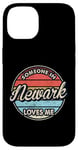 Coque pour iPhone 14 Quelqu'un à Newark m'aime City, États-Unis, États-Unis