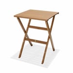 Table a Manger de Jardin Chillvert Milan Bois 56x56x74 cm Carree 2 Personnes