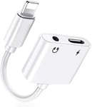 Headphone Adapter for iPhone to 3.5mm Jack AUX Audio Jack Splitter 14/13/12/11/X