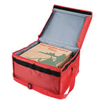 Vogue Sac de livraison pizza pour plats chauds, rouge, matériau : isolé en nylon, taille : 420 (H) x 350 (L) x 250 (P) mm, pour usage professionnel ou domestique, insert vendu séparément, S483