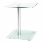 Table d'Appoint en Verre "Nolan" 52cm Transparent