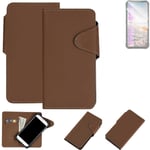 Protective cover for iiiF150 Air1 Ultra flip case faux leather brown mobile phon