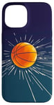 Coque pour iPhone 15 Ballon de basket de sport en couleur classique