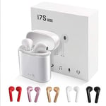 JUNBO Universal Wireless Eartphone Headphones (White/White)