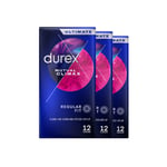 Durex Mutual Climax 12 Packs Latex Condoms 3 Boxes 36 Condoms